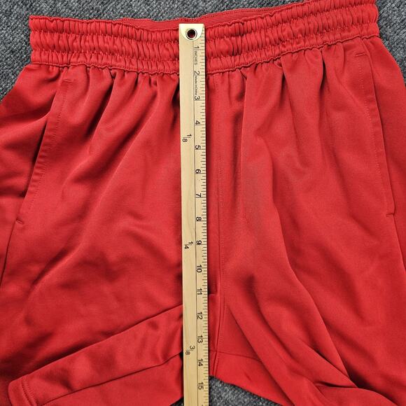 Nike Therma Fit Basketball Shorts‎ Men's L Dri-Fit Athletic Red/Black Big Swoosh - Picture 9 of 9